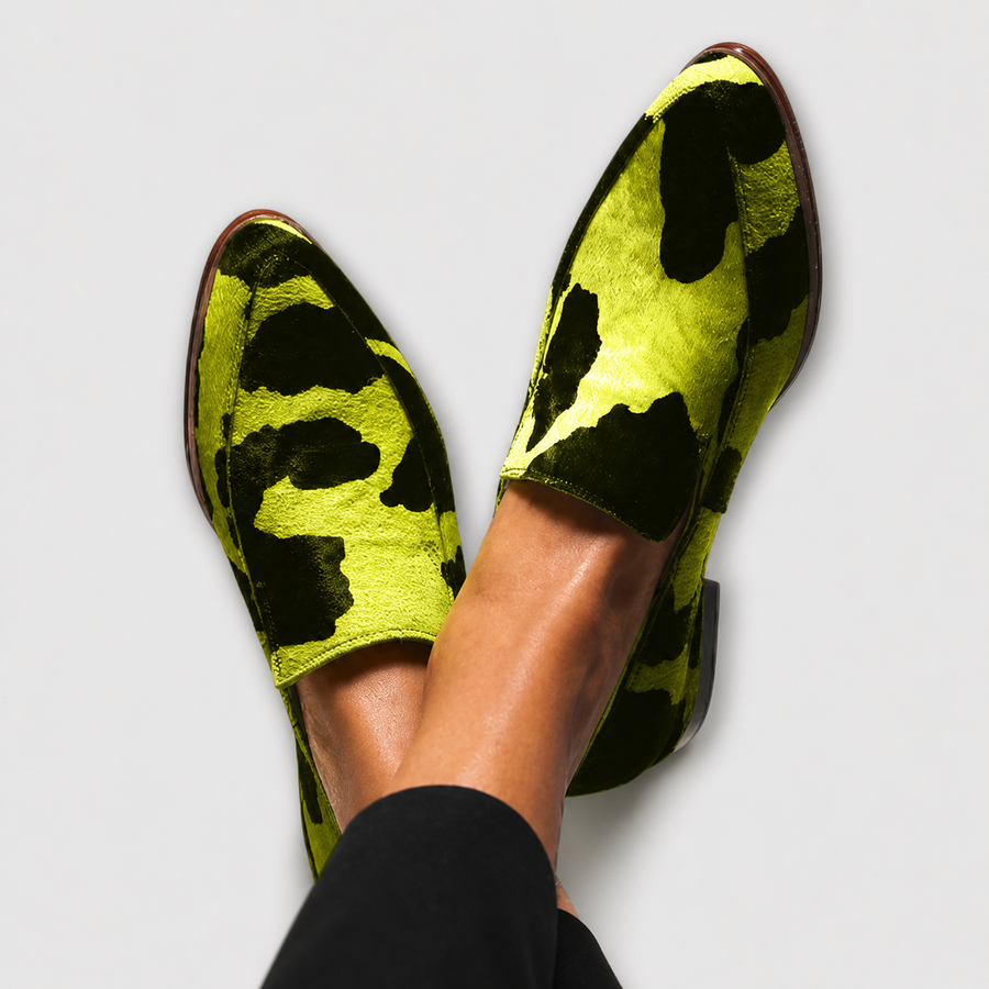 PALOMA™ | MOCASINES CON ESTAMPADO DE VACA