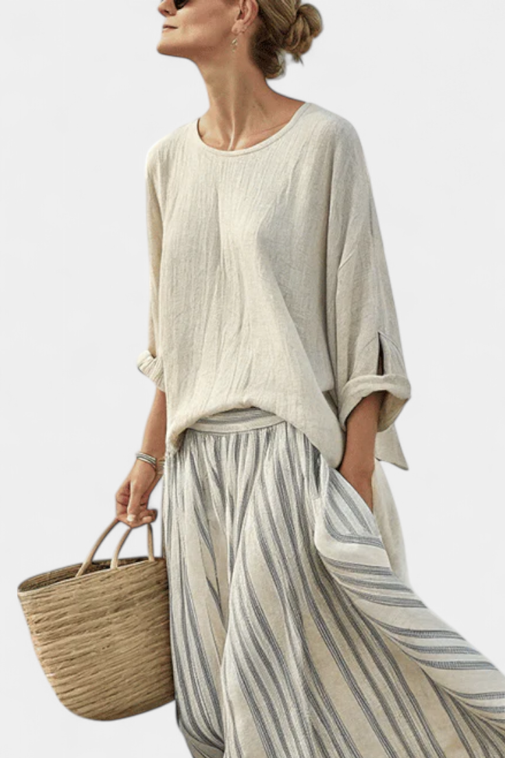AURA | Set rayas midi