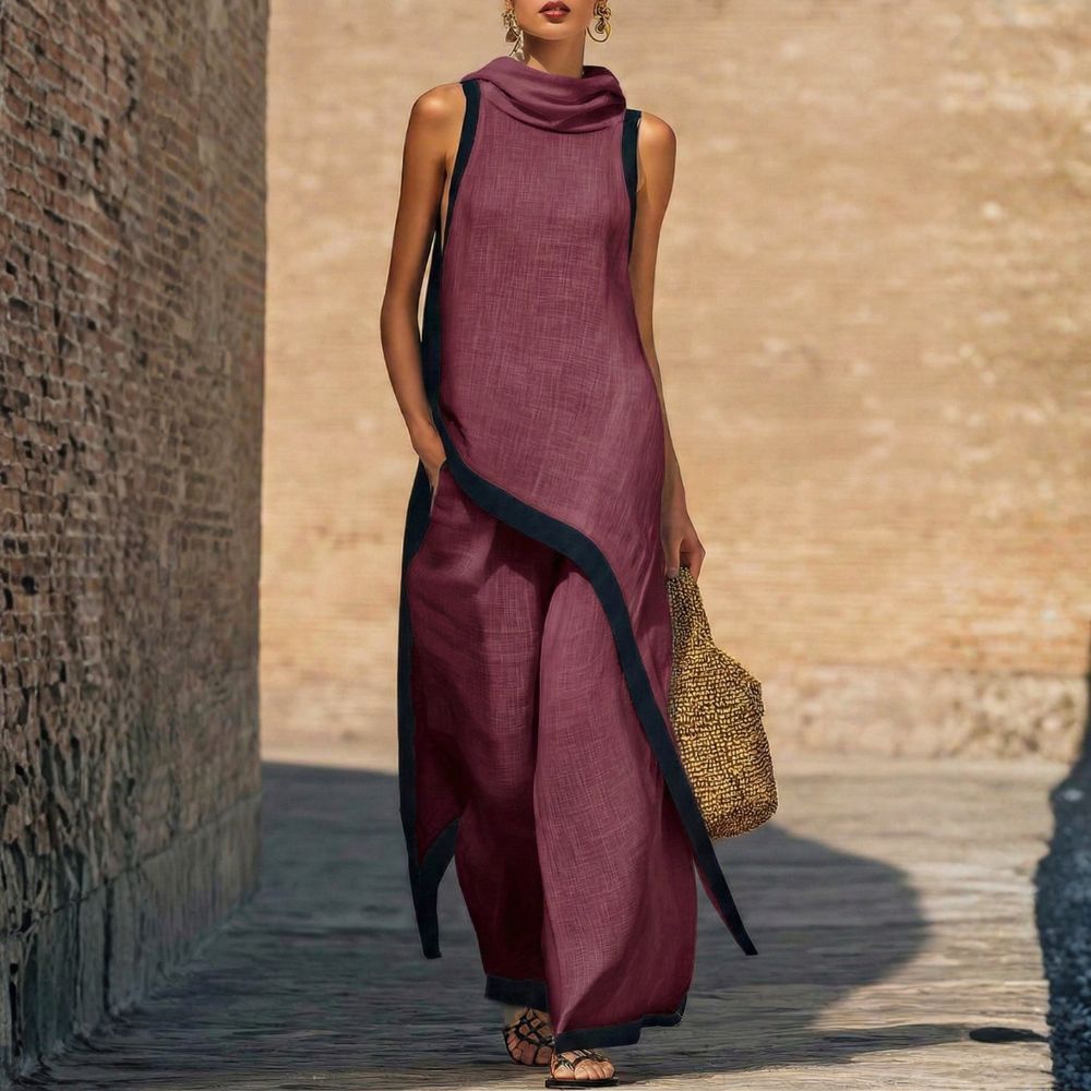 Leonor | Conjunto de lino elegante