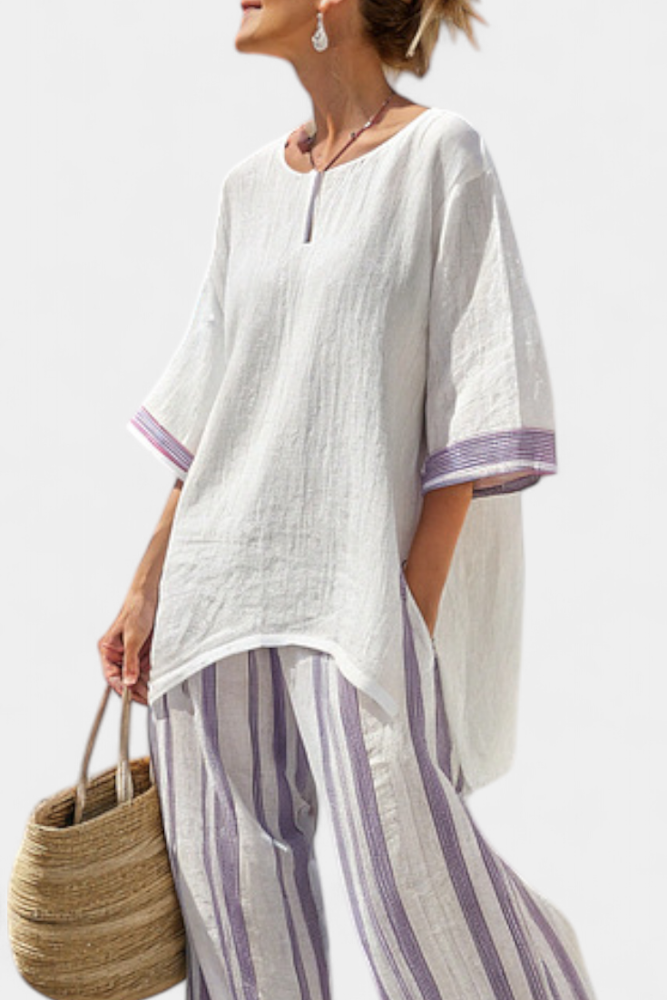 ALBA | Set bambú rayas